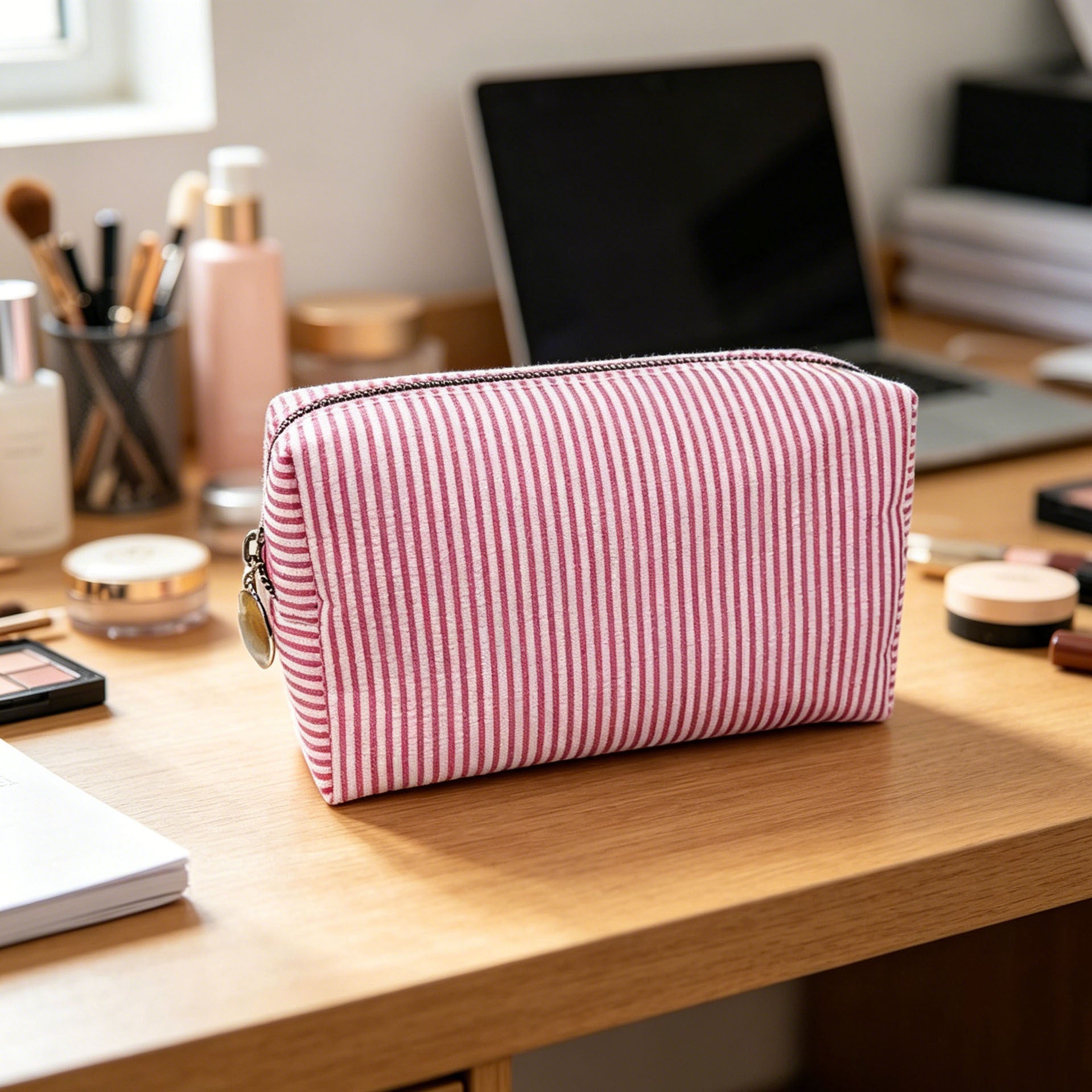 Striped Travel Storage Bag