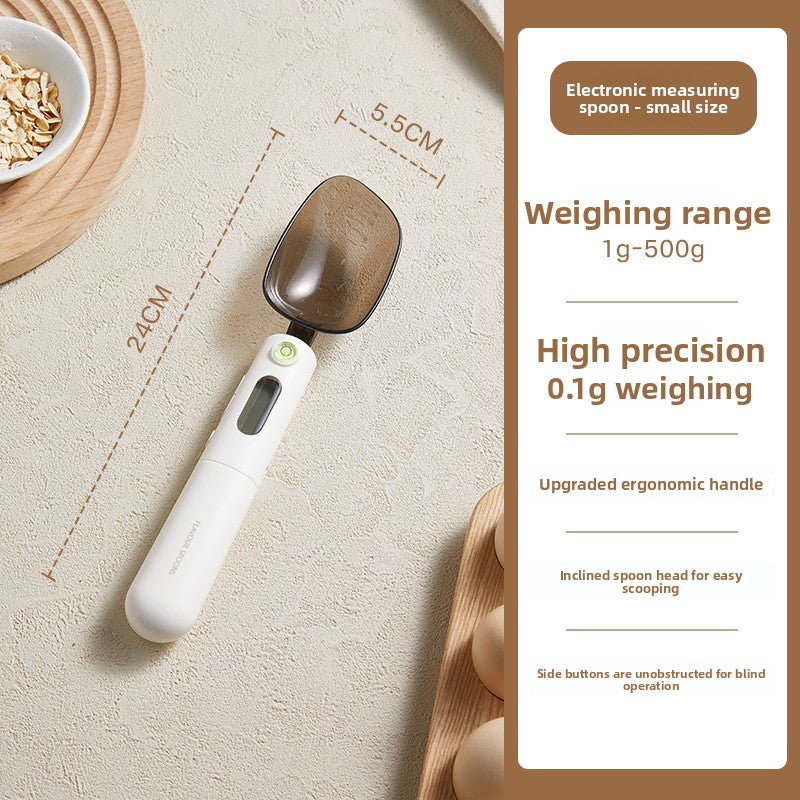 Rechargeable Food Measuring Spoon with Digital Scale