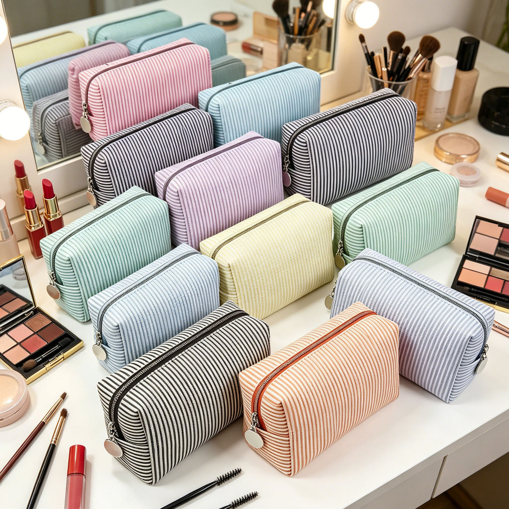 Striped Travel Storage Bag